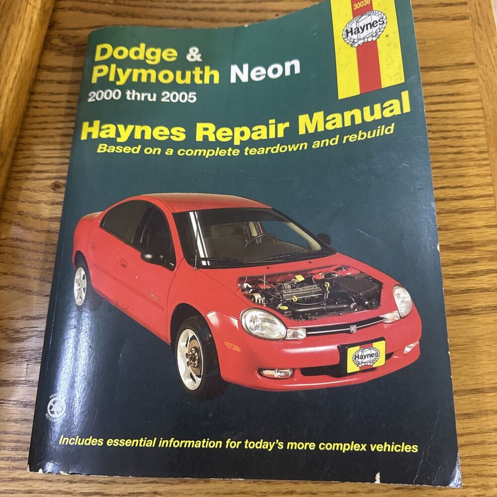 Haynes Repair Manual Dodge & Plymouth Neon 2000-2005 30036.